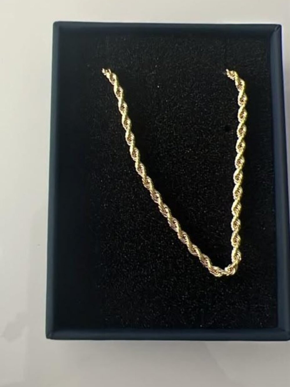 Golden Twist Rope Chain - Picture 2 of 2
